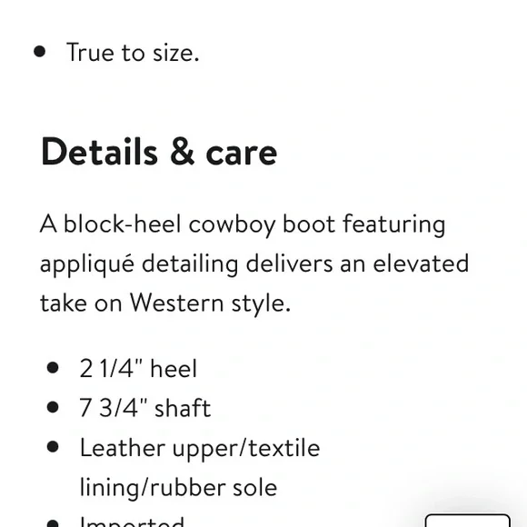 NWT✨Dolce Vita Landen Black White Metallic trim Women’s Western Boots Size 10! - Picture 13 of 16